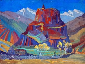 View Of Bjini Fortress, Armenia — Martiros Sarian