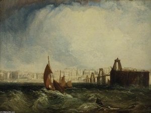 Brighton, East Sussex, From The Sea — Clarkson Frederick Stanfield