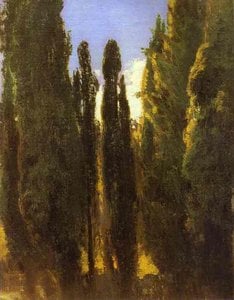 Cypresses In The Crimea — Fjodor Aleksandrovič Vasiljev