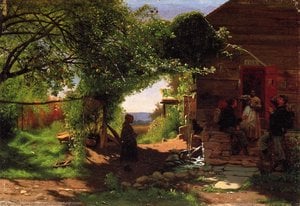 Union Soldiers Accepting A Drink — Jonathan Eastman Johnson