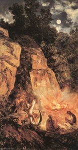 Escena del periodo Cuaternario Paleolítico Superior