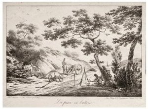 The Canon Ready To Fire — Charles Emile Hippolyte Lecomte Vernet