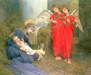 Angels Entertaining The Holy Child — Marianne Preindelsberger Stokes