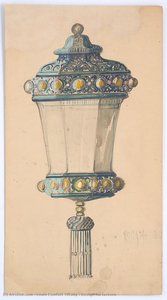 Design For Lantern — Louis Comfort Tiffany