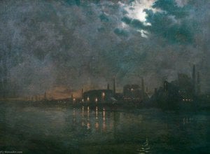 The River Thames From Wandsworth Bridge — Charles Ernest Butler