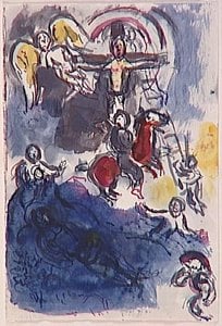 Study To Vitrage At Tudeley All Saints' Church — მარკ შაგალი, Expressionist Impression