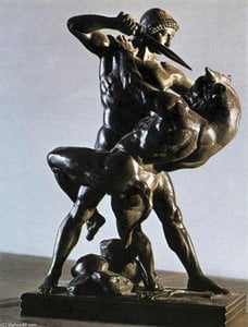 Theseus Slaying The Minotaur — एंटोनी-लुई बैरी, Neoclassical