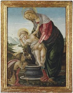 Madonna And Child With The Young John The Baptist — Sandro Botticelli
