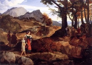 Ideal Landscape Near Rocca Canterana — Carl Philipp Fohr