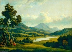 Scene In The Lake District — George Frederick Buchanan