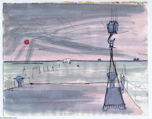Barge Seen From Loading Dock — Theodore Hancock
