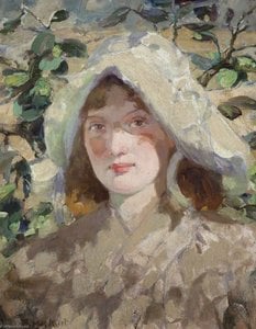 Young Woman In A Sun Bonnet — Bessie Macnicol