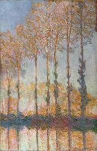 Poplars On The Epte — Klodas Monė, Impressionism