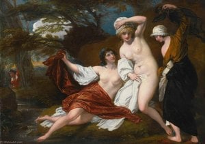 Musidora And Her Two Companions — Benjamin West