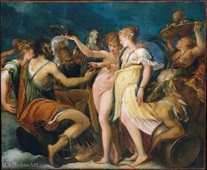 The Marriage Of Cupid And Psyche — Andrea Schiavone (andrea Meldolla)