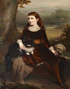 Alice Frances Theodora Wythes (1875–1957), Marchioness Of Bristol, As A Young Girl — Clement Burlison