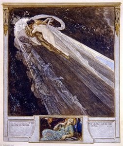 Illustration From Dante's 'divine Comedy', Inferno, Canto V — Franz Von Bayros