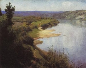 View Of Oka From The Western Riverbank — Vassily Dmitrievitch Polenov