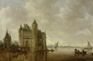 A Watergate By An Estuary — Jan Josephszoon Van Goyen, Dutch Golden Age