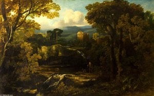 A Border Keep — Horatio Mcculloch, Baroque