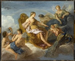 Junon, Iris Et Flore — François Lemoyne, Rococo