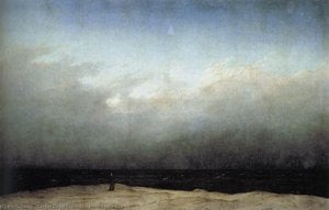 Monk By The Sea — Caspar David Friedrich, Romantic Landscape