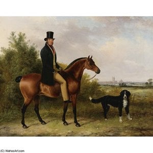 John Peale On His Favorite Hunter And A Dog