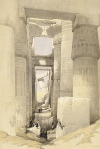 View Looking Across The Hall Of Columns, Karnak — David Roberts