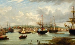 Launch Of The 'royal Albert' At Woolwich Dockyard — George Hyde Chambers Jr.