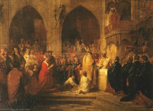 Sketch For The Installation Of The Order Of The Garter — Benjamin West