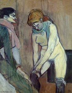 Woman Pulling Up Her Stocking — Henri De Toulouse-lautrec