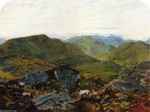 Landscape In The Lake District — John Atkinson Grimshaw, Victorian Art
