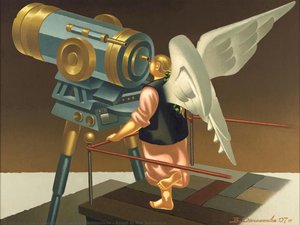 Angel At The Telescope — Vladimir Ivanovich Ovchinnikov