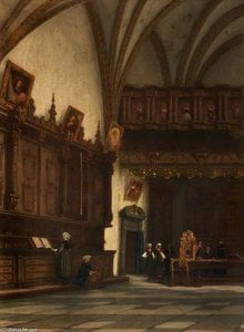 Interior Of A Sacristy In Belgium