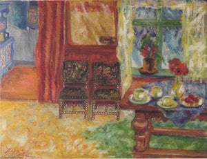 Interior In Asker — Aksel Waldemar Johannessen, Expressionism