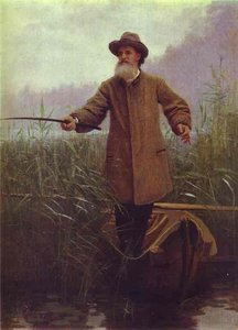 Poet Apollon Maikov Fishing — Ivan Nikolaevich Kramskoy