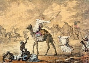 A Sand Wind On The Desert — George Francis Lyon
