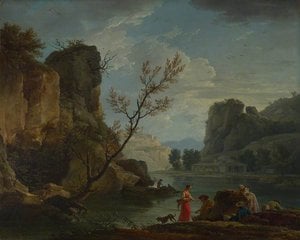 A River With Fishermen