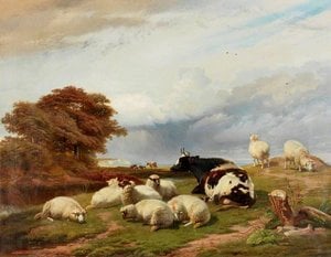 In The Marshes Near Ramsgate, Isle Of Thanet — Thomas George Cooper