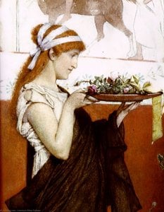 A Votive Offering — Lourens Alma Tadema