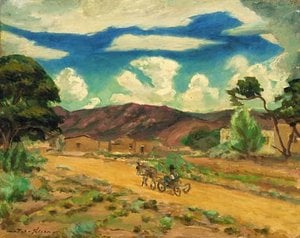 Back To Market, Santa Fe — John French Sloan