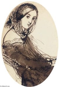 Study Of A Young Girl, Seated, Half-length