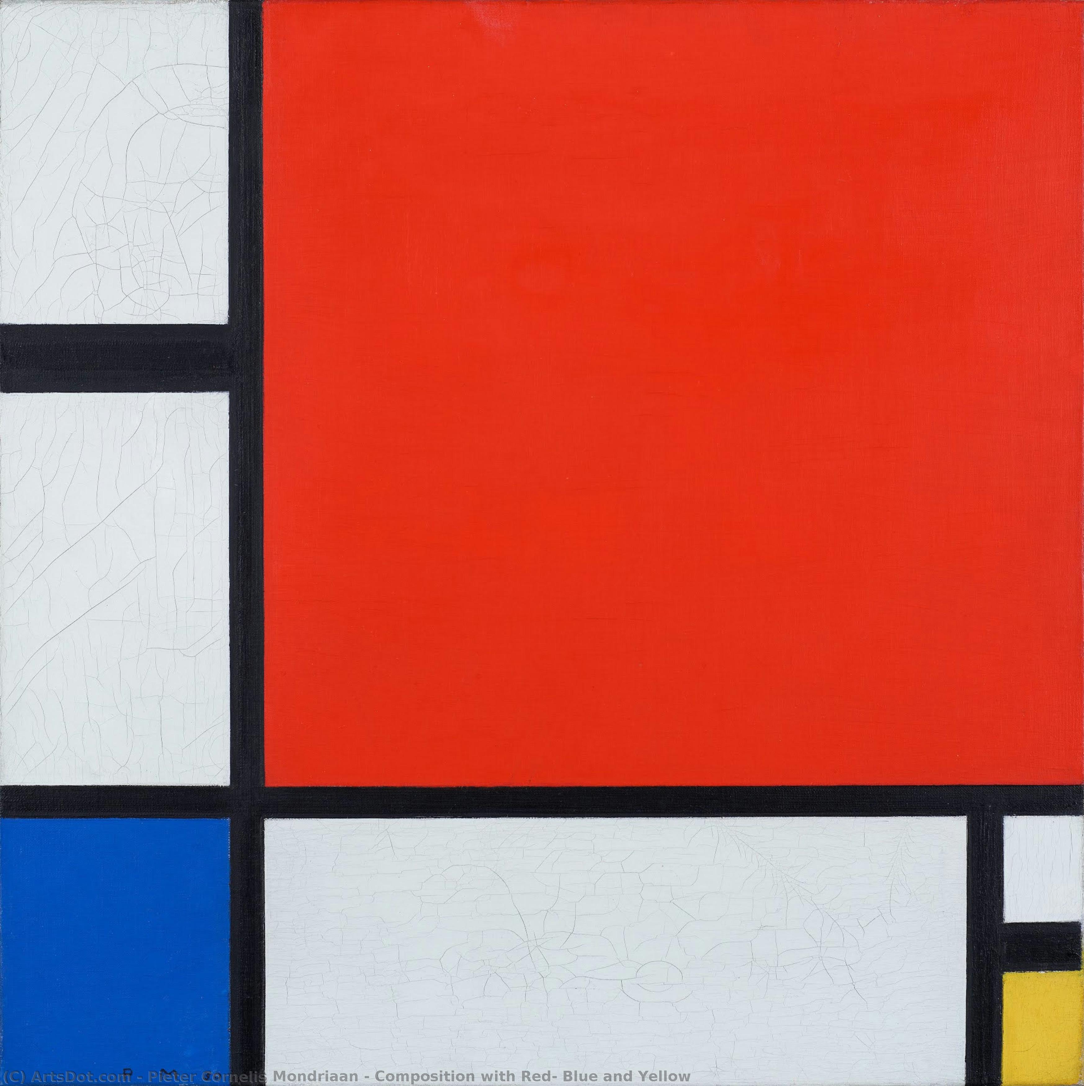 Piet Mondrian - Composition avec rouge, bleu et jaune