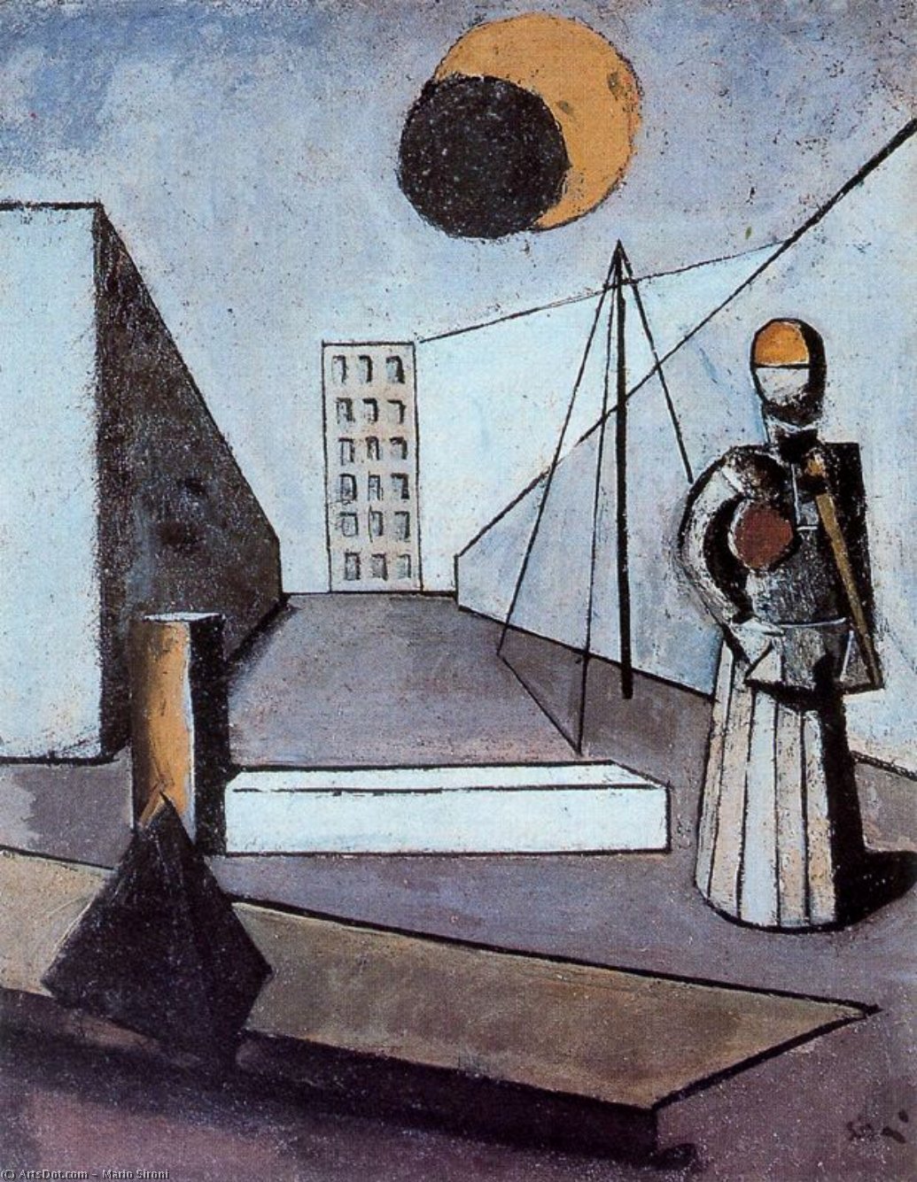 Mario Sironi - The eclipse