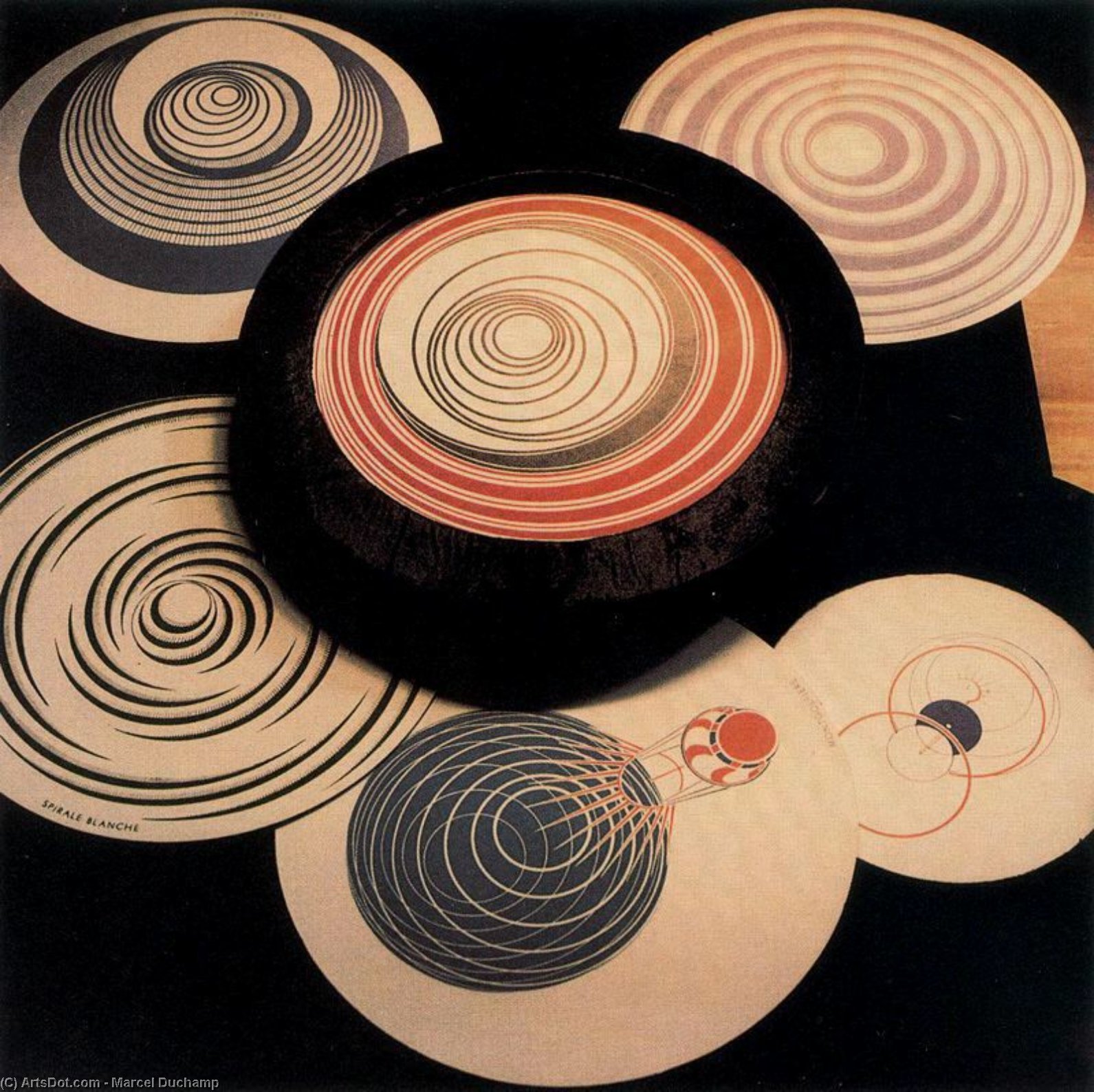 Roto Reliefler (optik Disklar) — Marcel Duchamp