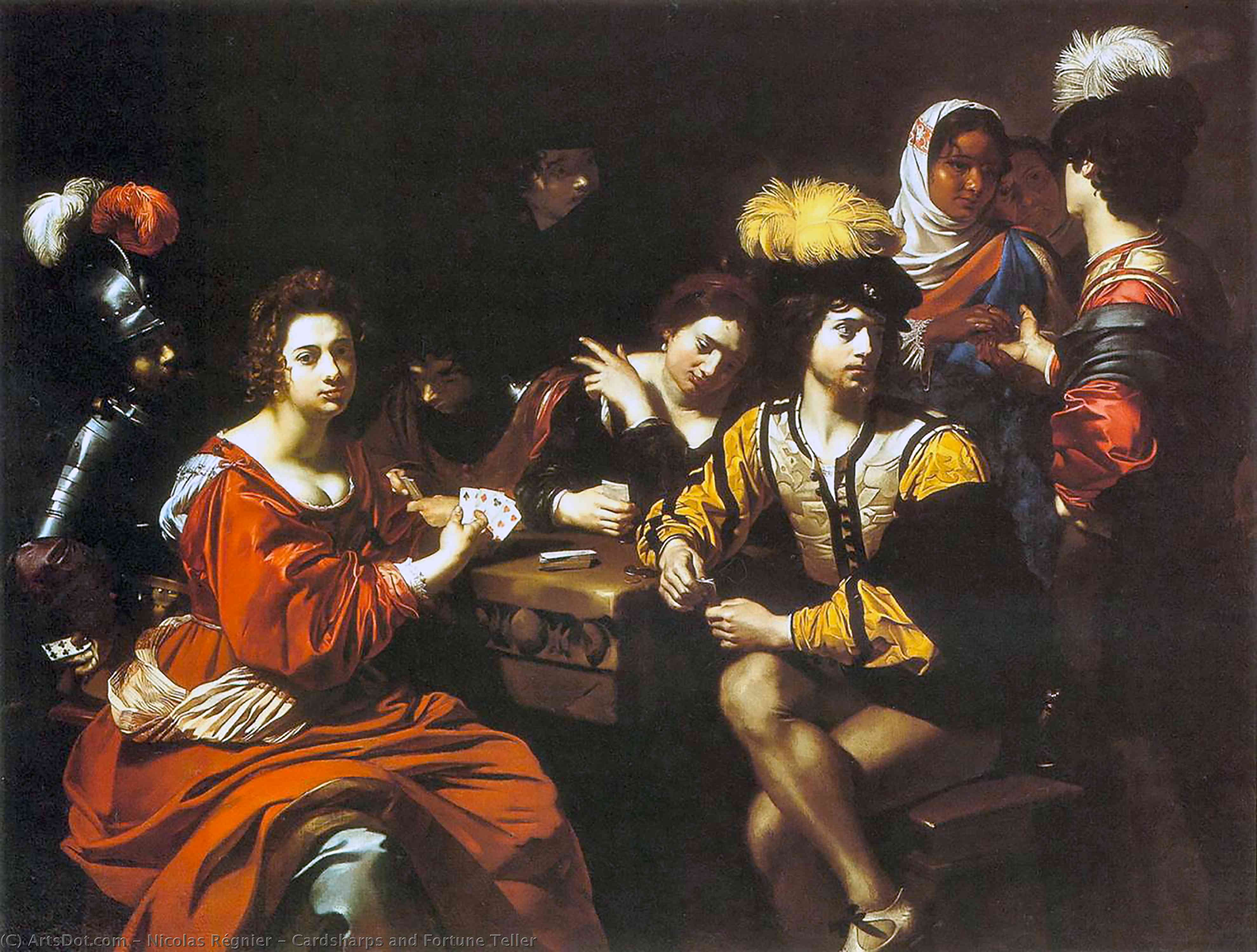 Nicolas Régnier - Cardsharps and Fortune Teller