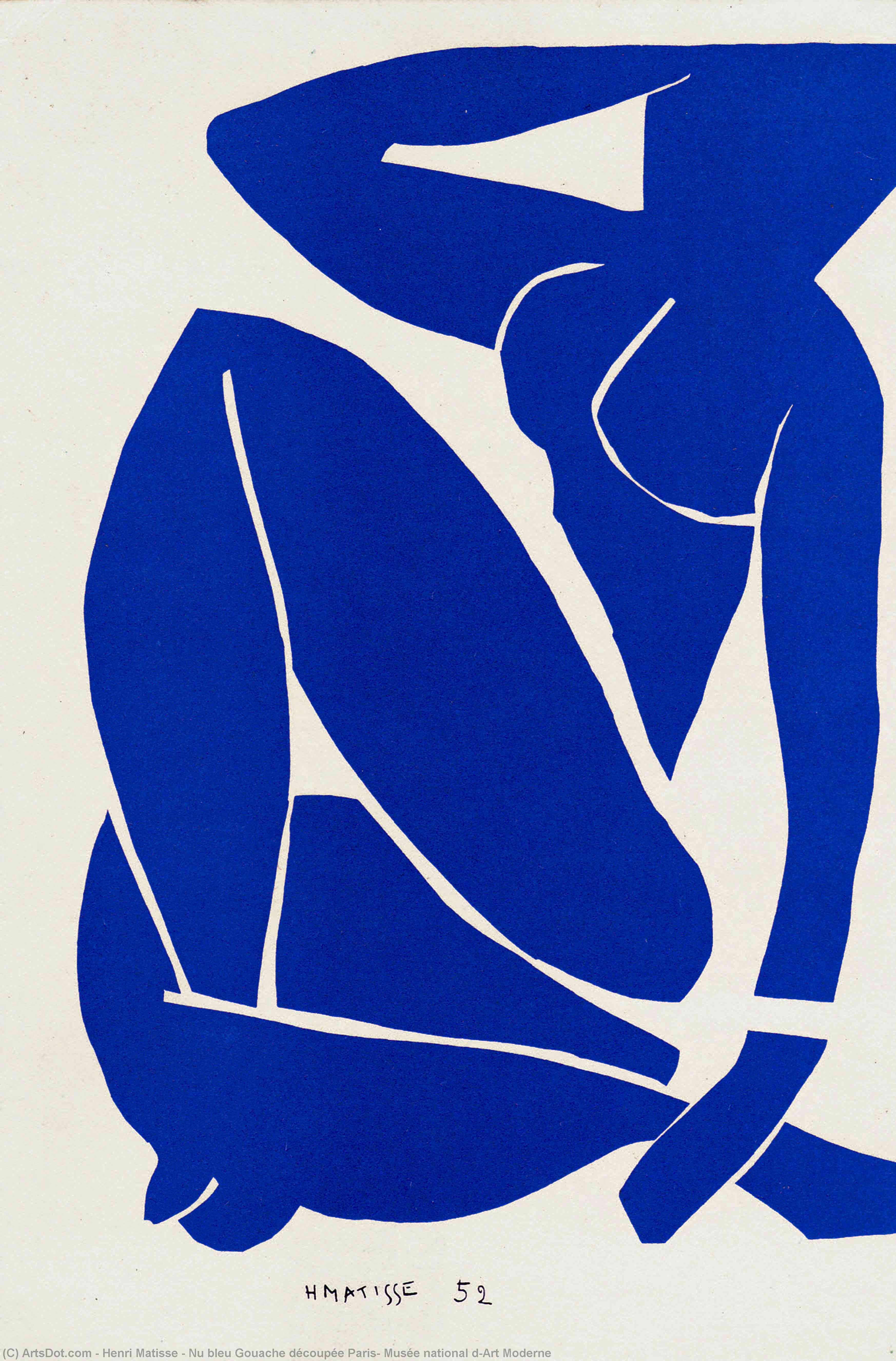 Henri Matisse - Modrá nálepka