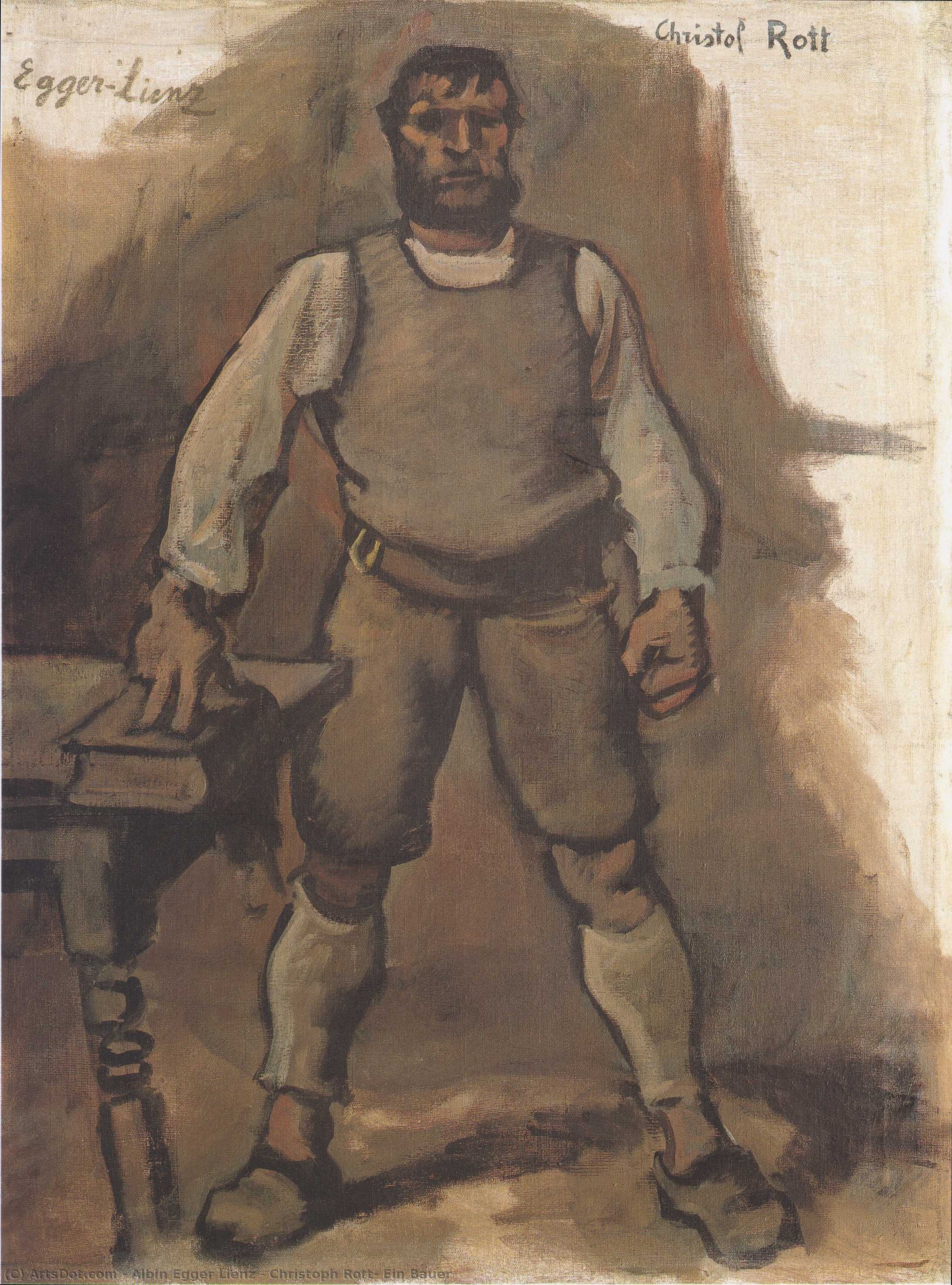 Albin Egger-Lienz - Christoph Rott, Ein Bauer