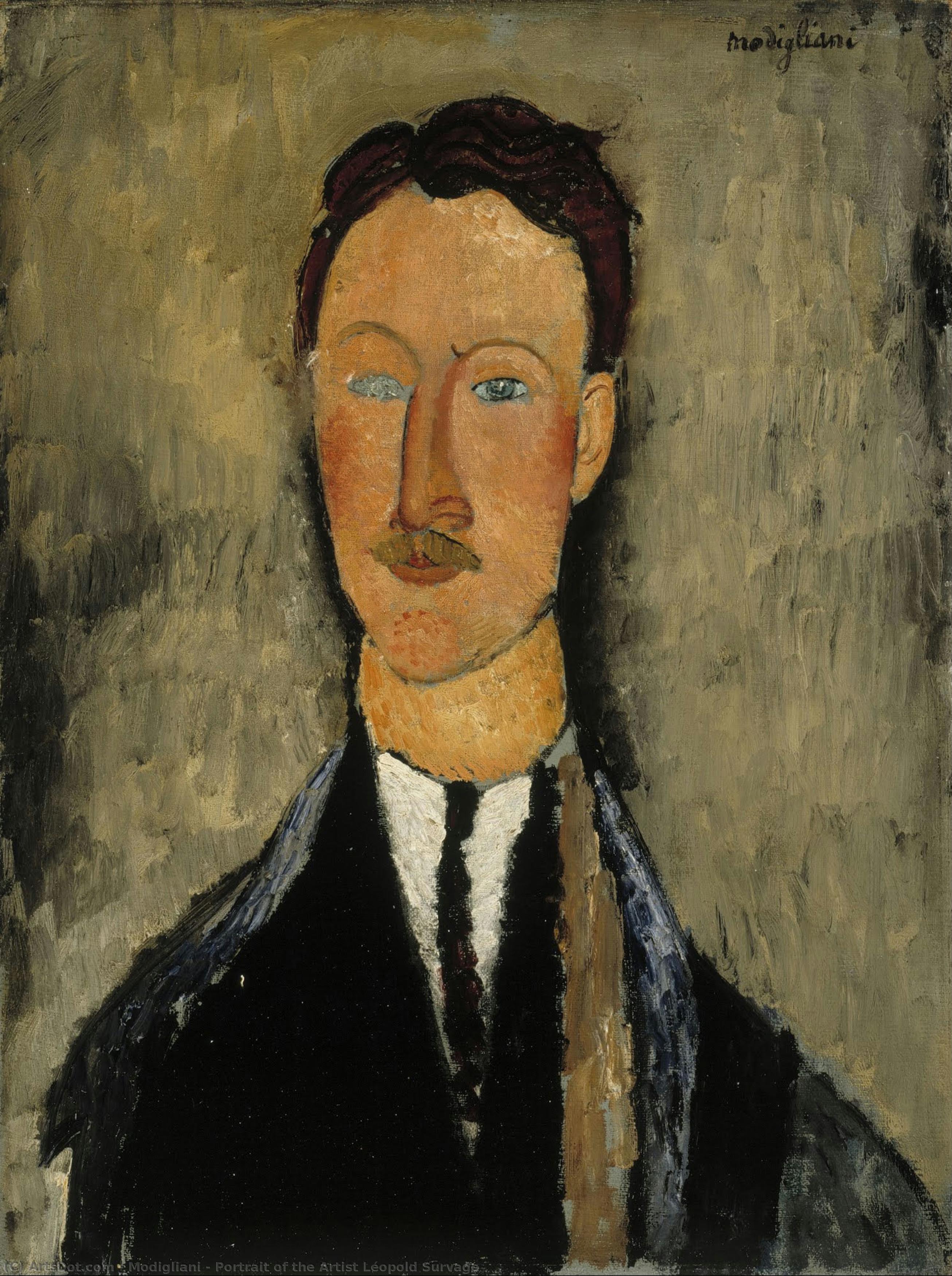 Porträt Des Künstlers Léopold Survage — Amedeo Modigliani