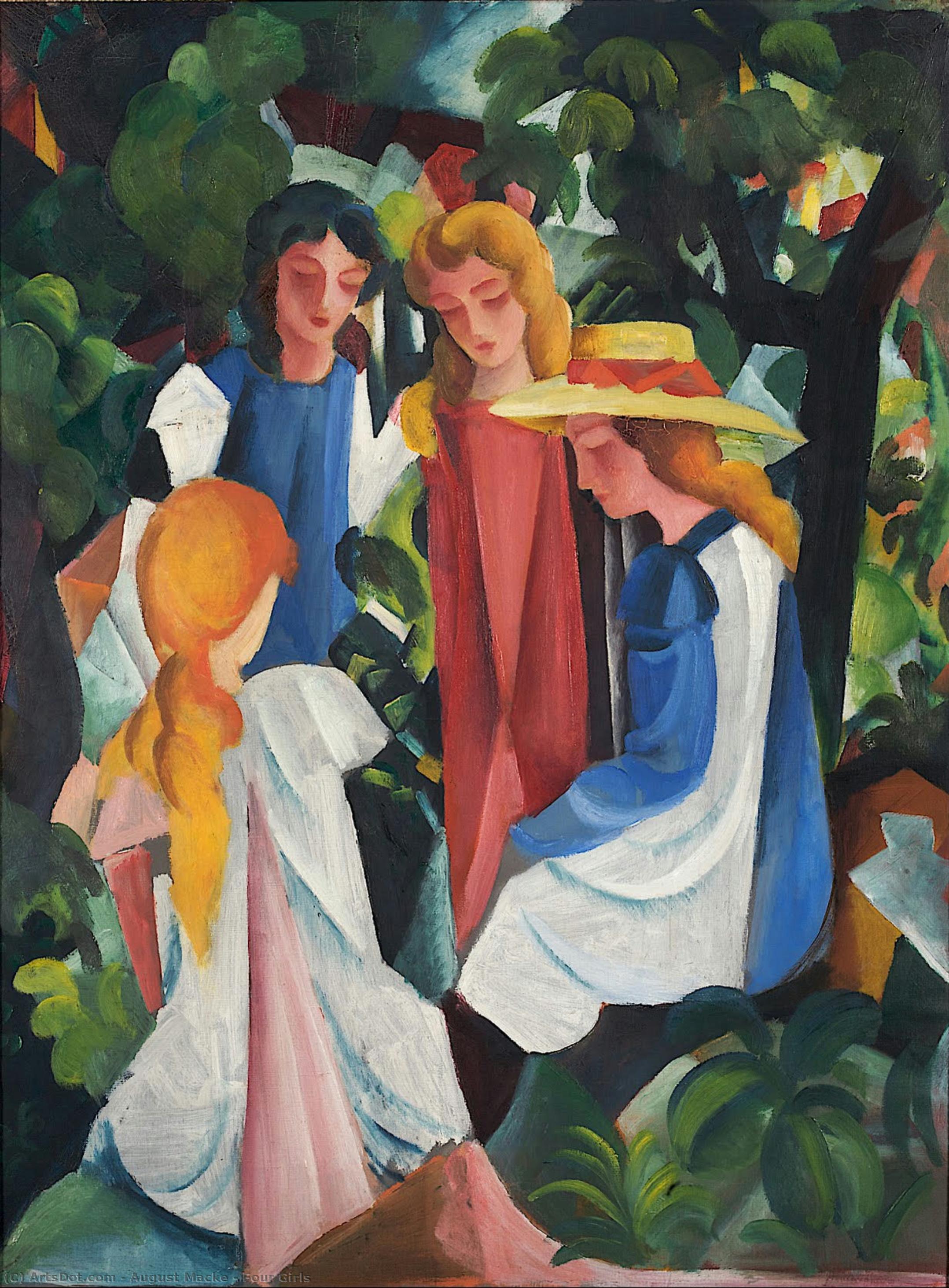 Vier Mädchen — August Macke